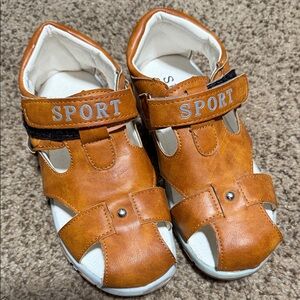 Sport Kids Sandals - Brown and White